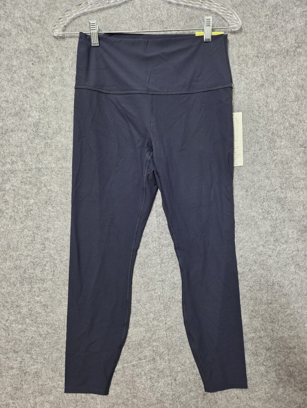 All In Motion Womens Everyday Ribbed Leggings 7/8 Rise Navy Blue Nwt